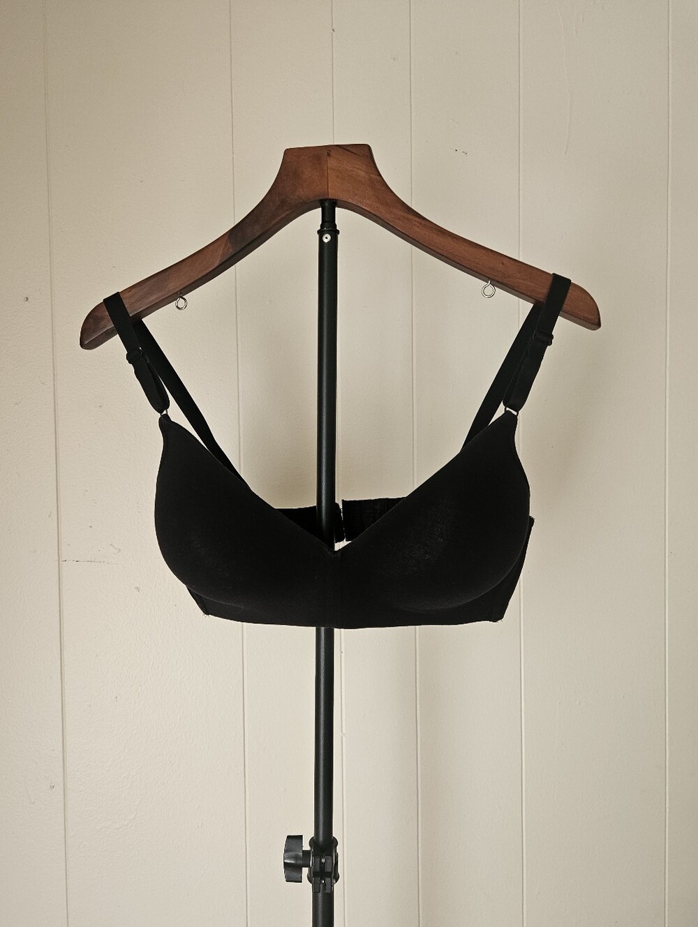 Ambrielle Wireless Black Everyday Bra - Comfortable Support Size 38C